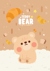 Teddy Bear Croissant Lover Cutie