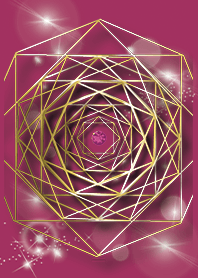Pink : January garnet & octagon