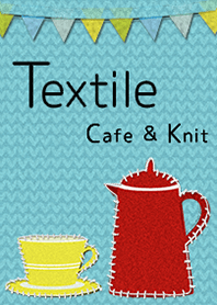 北歐風設計咖啡廳的編織物
