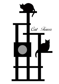 Cat Tower[Monotone]