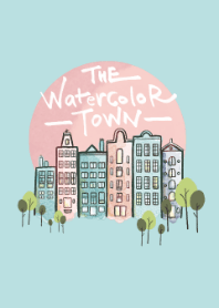 The Watercolor town (Pink n Mint ver.)