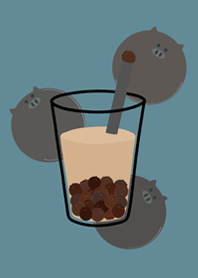喝杯珍豬奶茶！(湖水綠)