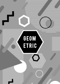 Geometric Rich Flat Dark Gray