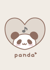 Panda Musical note [Brown]
