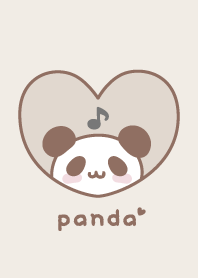 熊貓 音符 [棕色]