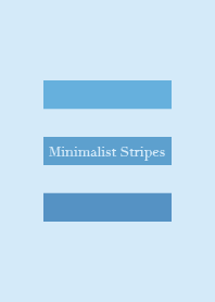Minimalist Stripes - Blue Gradient