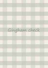 Gingham check #dustygreen
