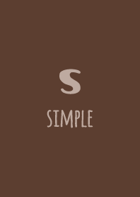 Initial-S *Dark Brown*