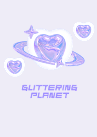 Glittering Planet  Purple