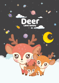 กวางน้อย ก้อนเมฆน่ารัก สีดำ