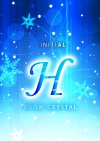 Initial "H"_Snow crystal