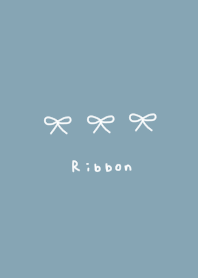 Blue beige and three ribbons.