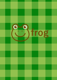 Frog and check pattern from J