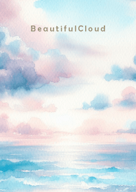 Beautiful Cloud-WATERCOLOR BLUE 29
