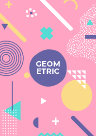 Material Geometric Carnation Pink 2