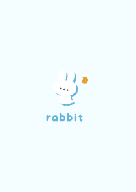Rabbits5 Moon - Blue