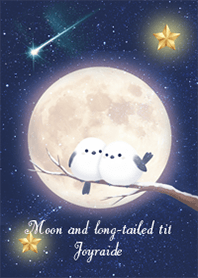 Full moon and long-tailed tit_3