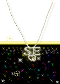 イニシャル S&E(BLACK&White)