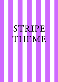 STRIPE THEMEj-WHITE&GRAPE COLOR