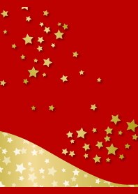 Starlight on red & beige