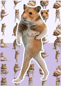 Beautiful legged hamster Lilac