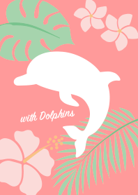 with Dolphins "floral"