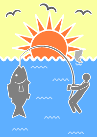 海釣り好きのためのピクトグラム着せかえ