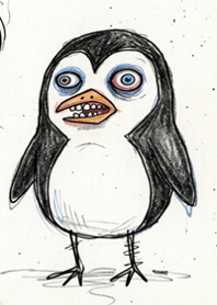 Steary: The Creepy Staring Penguin