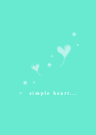simple heart green