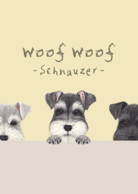 Woof Woof - Schnauzer - CREAM YELLOW