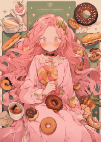 ช่วงเวลาน้ำชาเย็นของสาวที่รักโดนัท