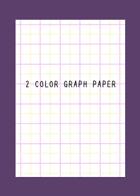 2 COLOR GRAPH PAPER/PINK&YEL/DEEP PURPLE