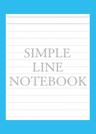 SIMPLE GRAY LINE NOTEBOOK-BLUE-GREEN