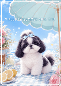 Fluffy Summer Shih Tzu