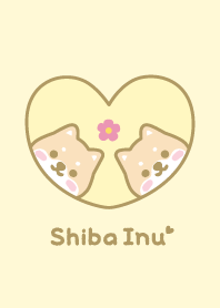 Shiba Inu Flower - Yellow