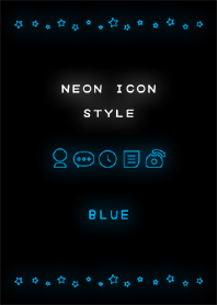 NEON ICON STYLE BLUE