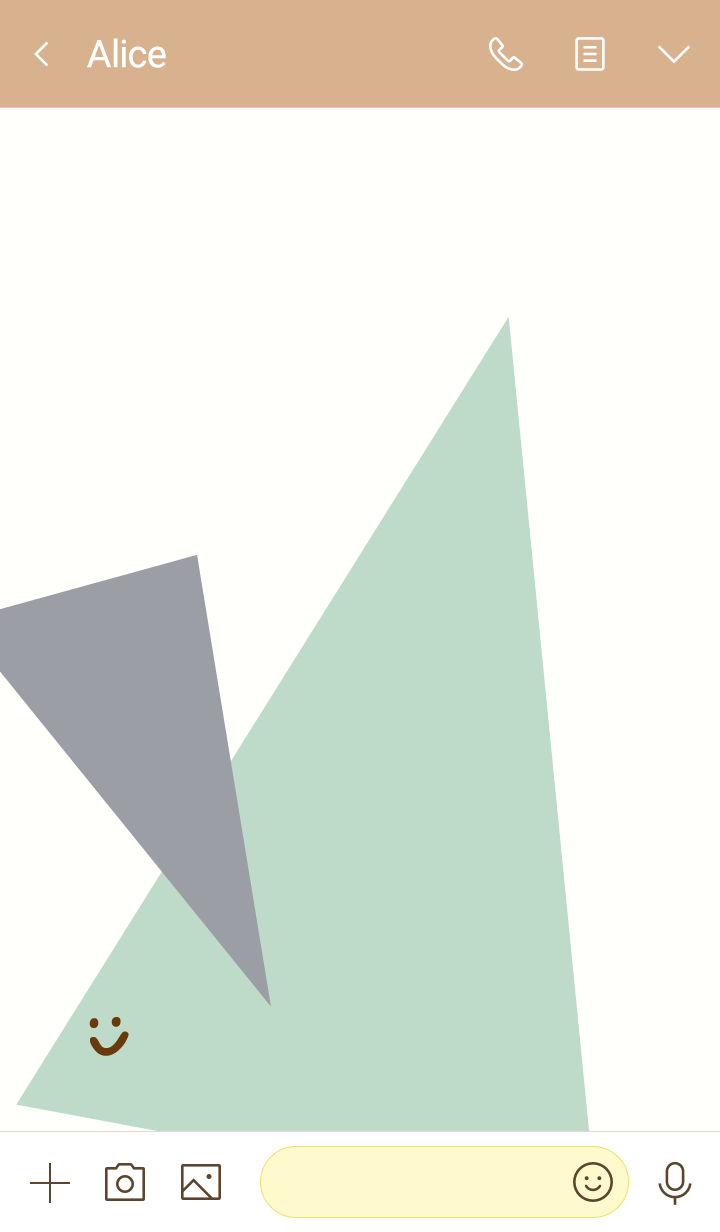 Fashionable three color triangle Green5J