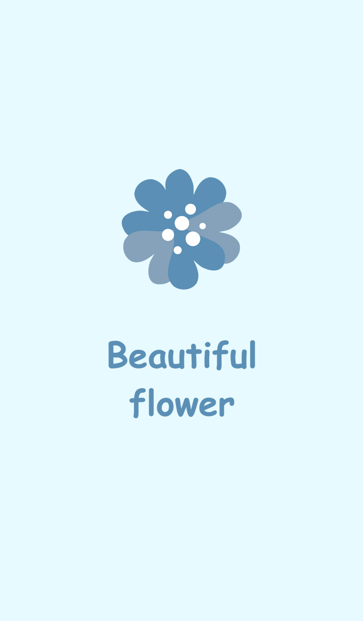 Simple blue flower