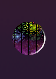 風流な窓枠パープルピンク