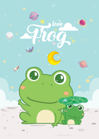 Frog Love Galaxy Blue