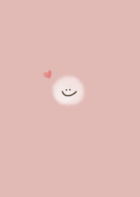 Fluffy smile and pink beige.