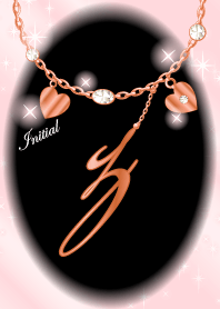 【Z】イニシャル運気UP!ピンクゴールド