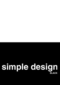 Simple Design BLACK and BLACK