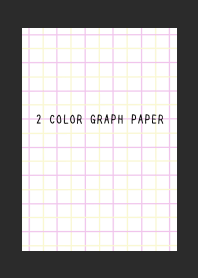 2 COLOR GRAPH PAPER/PINK&YEL/CHARCOAL
