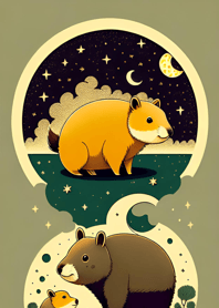 Ukiyo-e - Capybara 1e102F