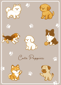 brown Playing with Dogs in Autumn 01_2