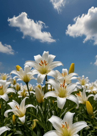 Fashionable lily field