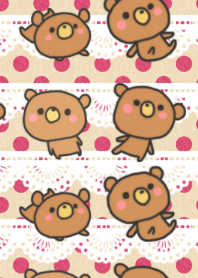 Polka-dot and bear