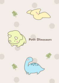 Petit Dinosaurs -brown- dot