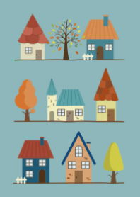 Scandinavian style/autumn /blue green2